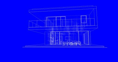 İnşaatın 3B mimari tasarımı