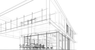 İnşaatın 3B mimari tasarımı