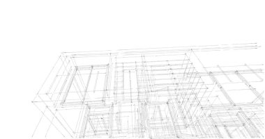 İnşaatın 3B mimari tasarımı