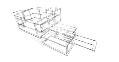 soyut mimari duvar kağıdı, dijital arkaplan