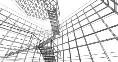 soyut mimari duvar kağıdı, dijital arkaplan