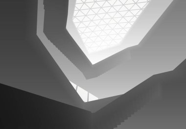 soyut mimari duvar kağıdı tasarımı, dijital konsept arkaplan