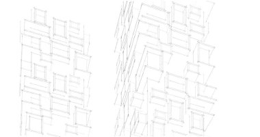 soyut mimari duvar kağıdı, dijital arkaplan