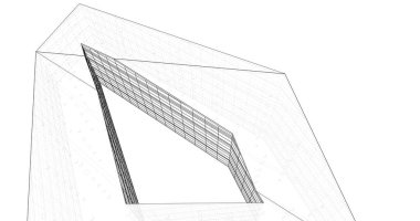 soyut mimari duvar kağıdı tasarımı, dijital konsept arkaplan