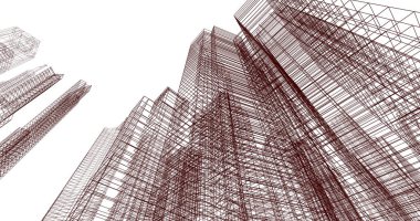 soyut mimari duvar kağıdı, dijital arkaplan