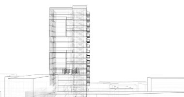 soyut mimari duvar kağıdı, dijital arkaplan