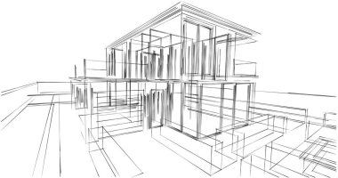 soyut mimari duvar kağıdı, dijital arkaplan