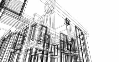 çizgili mimari duvar kağıdı, dijital arkaplan