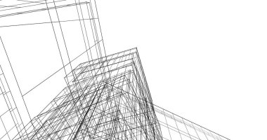 soyut mimari duvar kağıdı tasarımı, dijital konsept arkaplan