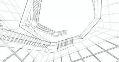 soyut mimari duvar kağıdı, dijital arkaplan