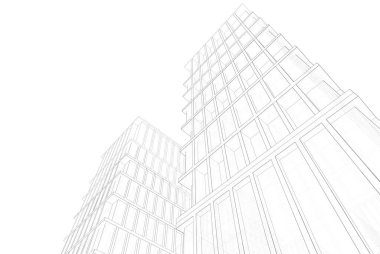 soyut mimari duvar kağıdı tasarımı, dijital konsept arkaplan