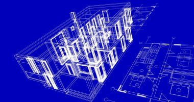 çizgili mimari duvar kağıdı, dijital arkaplan