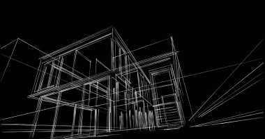 soyut mimari duvar kağıdı, dijital arkaplan