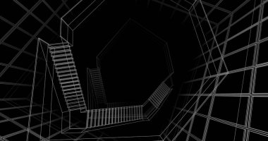 soyut mimari duvar kağıdı, dijital arkaplan