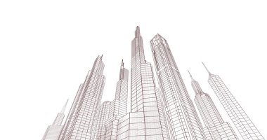 soyut mimari duvar kağıdı, dijital arkaplan