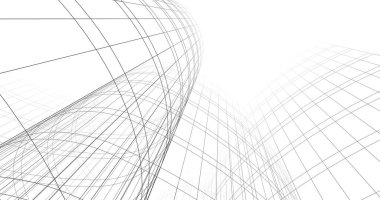 soyut mimari duvar kağıdı tasarımı, dijital konsept arkaplan