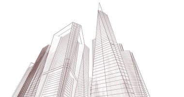 soyut mimari duvar kağıdı, dijital arkaplan