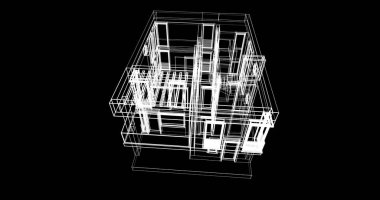 çizgili mimari duvar kağıdı, dijital arkaplan