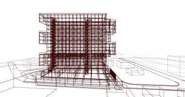 soyut mimari duvar kağıdı, dijital arkaplan