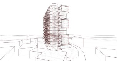 soyut mimari duvar kağıdı, dijital arkaplan