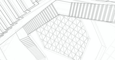 soyut mimari duvar kağıdı, dijital arkaplan