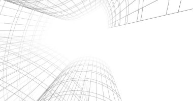 soyut mimari duvar kağıdı tasarımı, dijital konsept arkaplan