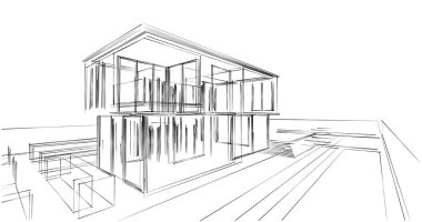 soyut mimari duvar kağıdı, dijital arkaplan