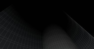 Mimari sanat konseptinde soyut çizgiler, minimum geometrik şekiller. 