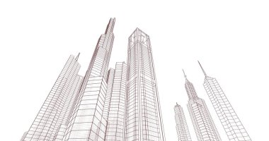 soyut mimari duvar kağıdı, dijital arkaplan