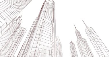 soyut mimari duvar kağıdı, dijital arkaplan