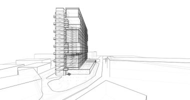 soyut mimari duvar kağıdı, dijital arkaplan