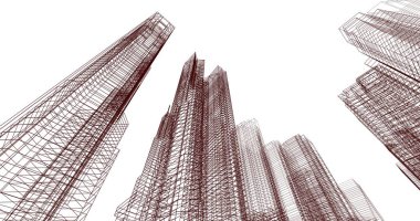 soyut mimari duvar kağıdı, dijital arkaplan