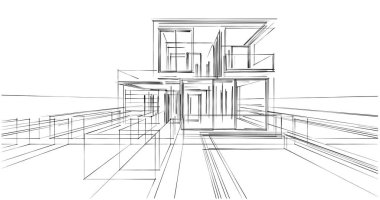 soyut mimari duvar kağıdı, dijital arkaplan