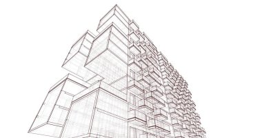 soyut mimari duvar kağıdı, dijital arkaplan