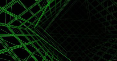 Mimari sanat konseptinde soyut çizgiler, minimum geometrik şekiller. 