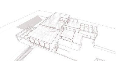 çizgili mimari duvar kağıdı, dijital arkaplan