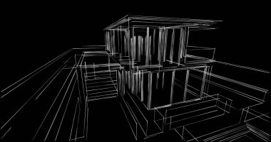 soyut mimari duvar kağıdı, dijital arkaplan