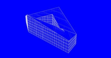 Mimari sanat konseptinde soyut çizgiler, minimum geometrik şekiller. 
