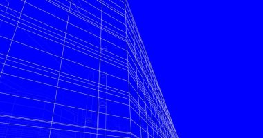 Mimari sanat konseptinde soyut çizgiler, minimum geometrik şekiller. 