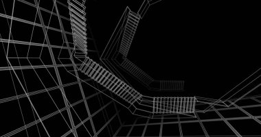 soyut mimari duvar kağıdı, dijital arkaplan