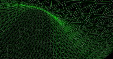 Mimari sanat konseptinde soyut çizgiler, minimum geometrik şekiller. 