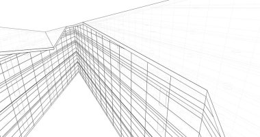 soyut mimari duvar kağıdı tasarımı, dijital konsept arkaplan