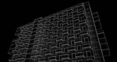 soyut mimari duvar kağıdı, dijital arkaplan