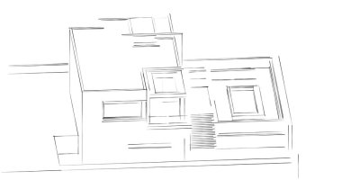 soyut mimari duvar kağıdı, dijital arkaplan