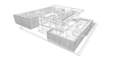 soyut mimari duvar kağıdı tasarımı, dijital konsept arkaplan