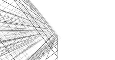 soyut mimari duvar kağıdı tasarımı, dijital konsept arkaplan