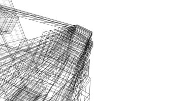 soyut mimari duvar kağıdı tasarımı, dijital konsept arkaplan