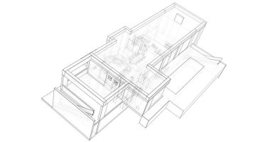 çizgili mimari duvar kağıdı, dijital arkaplan