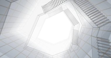 soyut mimari duvar kağıdı konsepti, dijital arkaplan