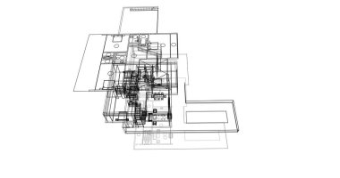 soyut mimari duvar kağıdı, dijital arkaplan